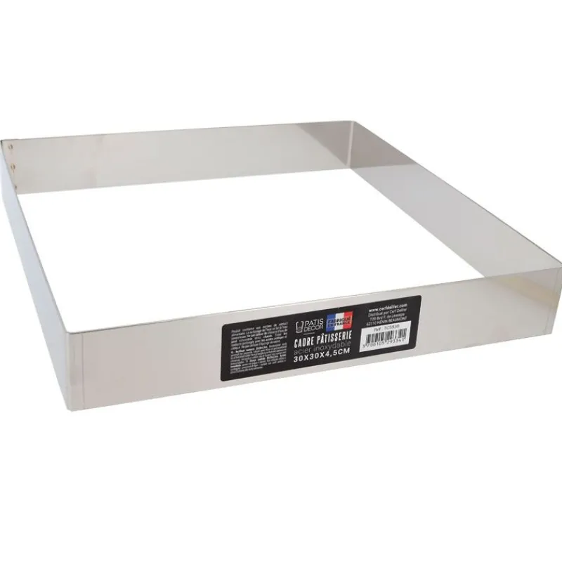 Cerf Dellier Cadre à mousse inox H 4,5 cm 30 x 30 cm