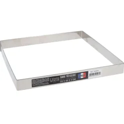 Cerf Dellier Cadre à pâtisserie inox H 2 cm - 20 x 20 cm