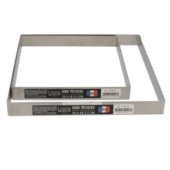 Cerf Dellier Cadre à pâtisserie inox H 2 cm - 20 x 20 cm