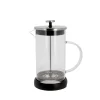 Cerf Dellier Cafetière à piston en verre couvercle noir - 600 ml