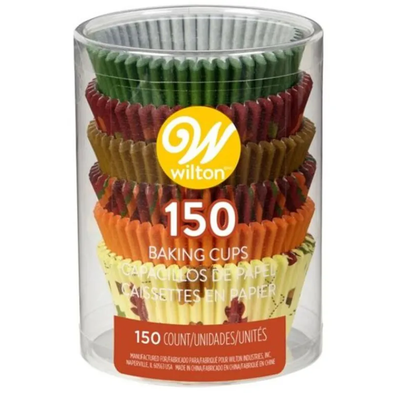 Cerf Dellier Caissette cupcake automne assorties Wilton (x150)