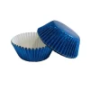 Cerf Dellier Caissette cupcake bleu métallisé PME (x30)