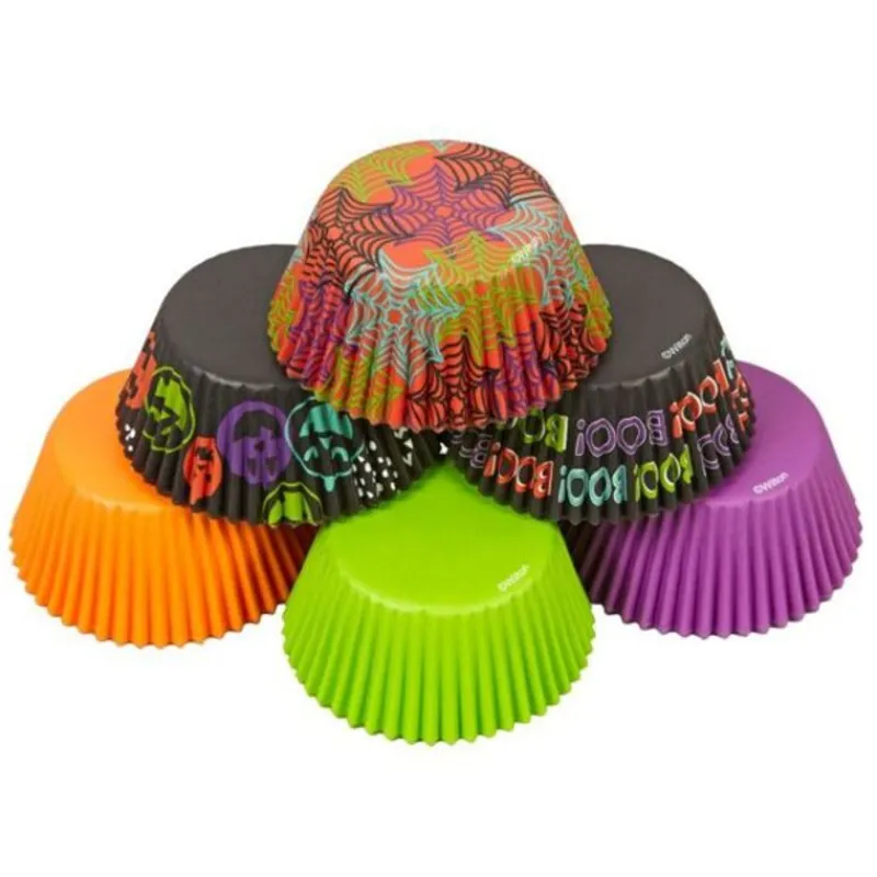 Cerf Dellier Caissette cupcake Halloween assorties Wilton (x150)