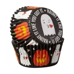 Cerf Dellier Caissette cupcake Halloween Haunt it like you got it Wilton (x75)