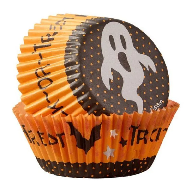 Cerf Dellier Caissette cupcake Halloween Fantôme Wilton (x75)