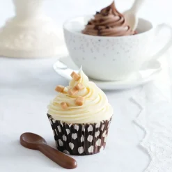 Cerf Dellier Caissettes cupcake chocolat à pois (x60)