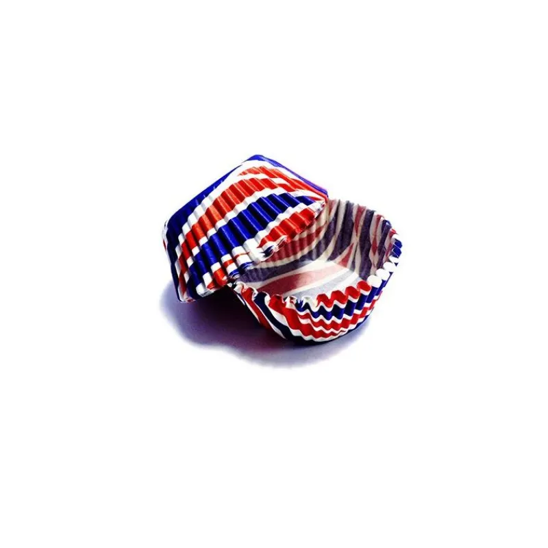 Cerf Dellier Caissettes cupcake Drapeau anglais (x60)