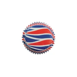 Cerf Dellier Caissettes cupcake Drapeau anglais (x60)