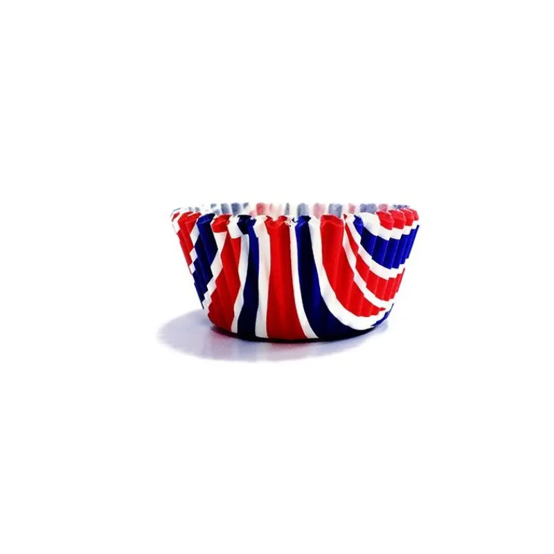 Cerf Dellier Caissettes cupcake Drapeau anglais (x60)
