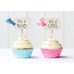Cerf Dellier Caissettes cupcakes bleues à pois blancs (x50)