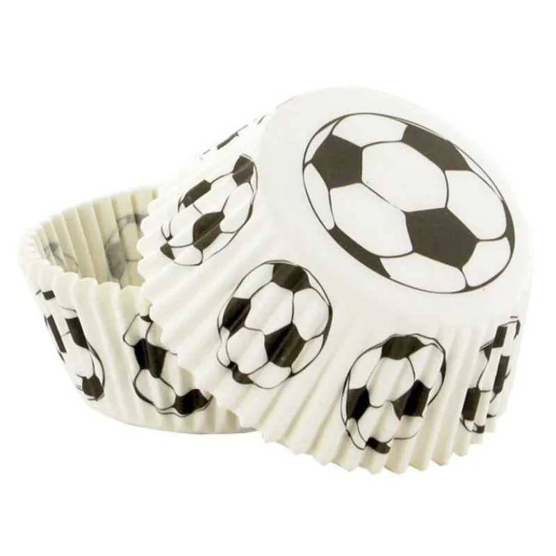Cerf Dellier Caissettes cupcakes "Football" (x50)