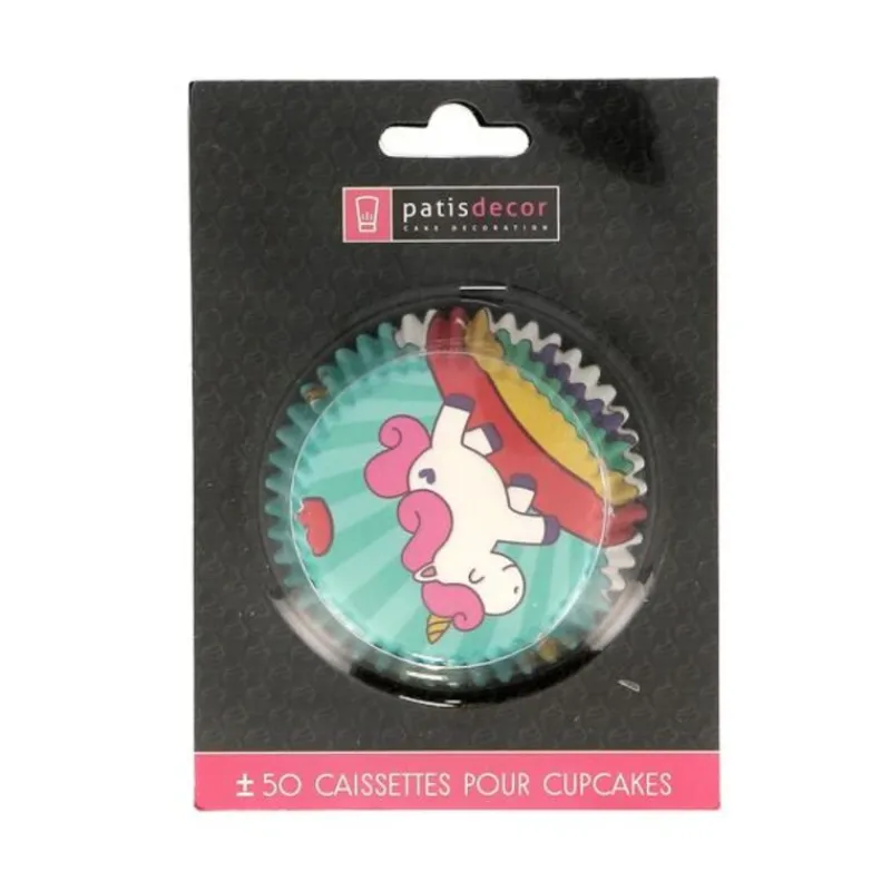 Cerf Dellier Caissettes cupcakes "Licorne" (x50)