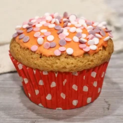Cerf Dellier Caissettes cupcakes rouges à pois (x50)