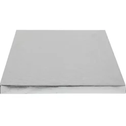 Cerf Dellier Cake drum carré argent 40 x 40 cm
