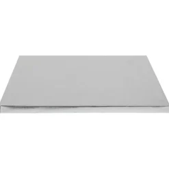 Cerf Dellier Cake drum rectangle argent 20 x 30 cm