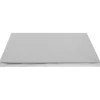 Cerf Dellier Cake drum rectangle argent 40 x 60 cm