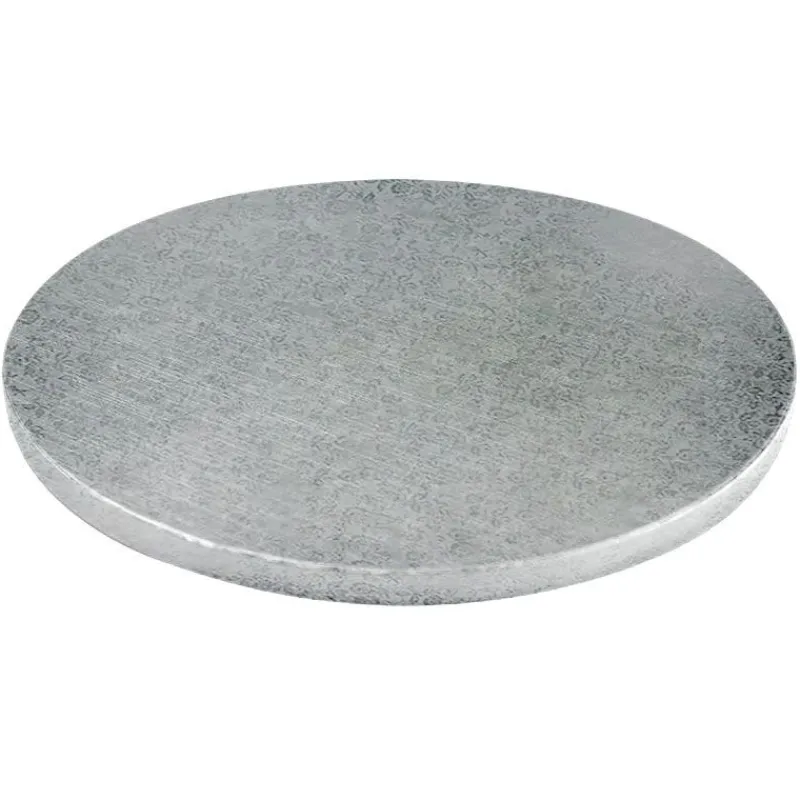 Cerf Dellier Cake Drum Rond Argent Ø 40 cm