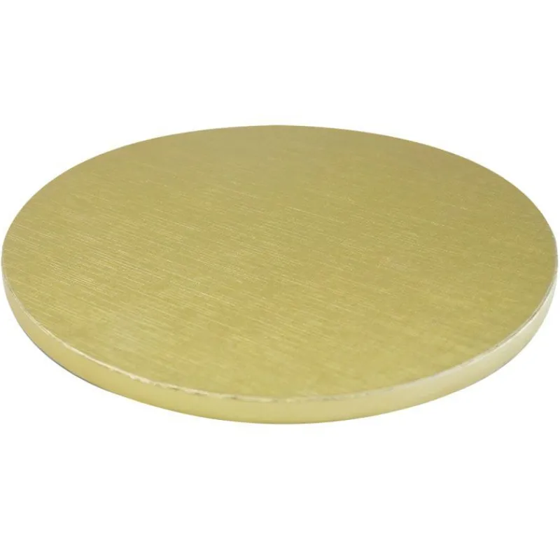 Cerf Dellier Cake Drum Rond Or Ø 25 cm