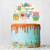 Cerf Dellier Cake topper assortis "Joyeux anniversaire" thème anniversaire enfantin