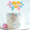 Cerf Dellier Cake topper assortis thème Gender reveal "Fille ou garçon"