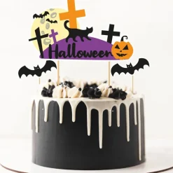 Cerf Dellier Cake topper assortis thème Halloween (x3)