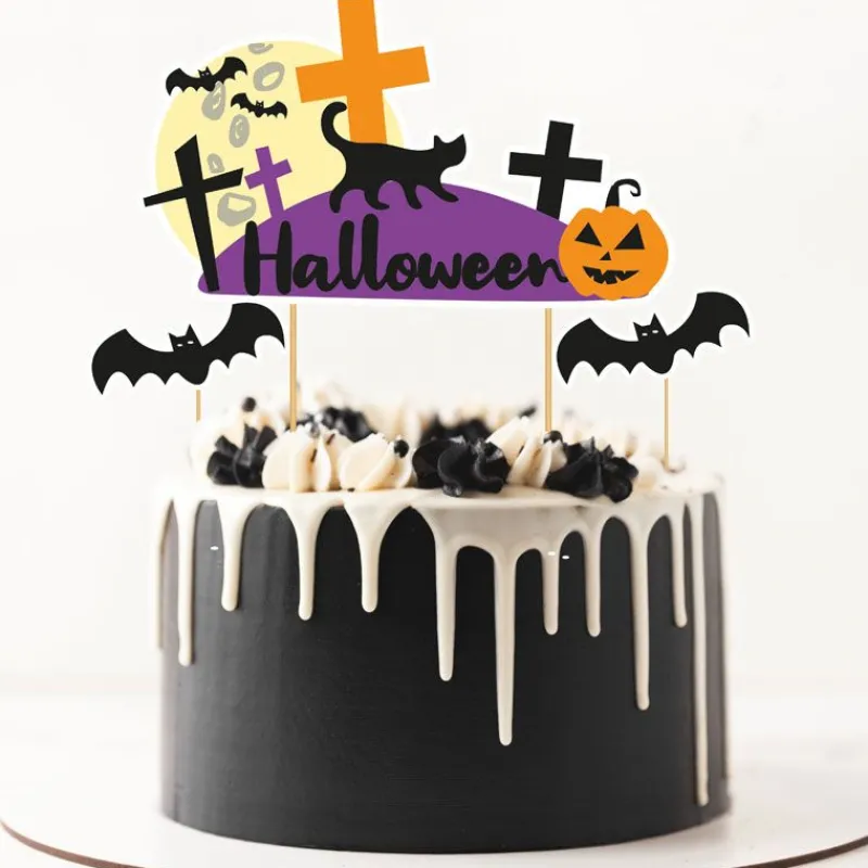 Cerf Dellier Cake topper assortis thème Halloween (x3)