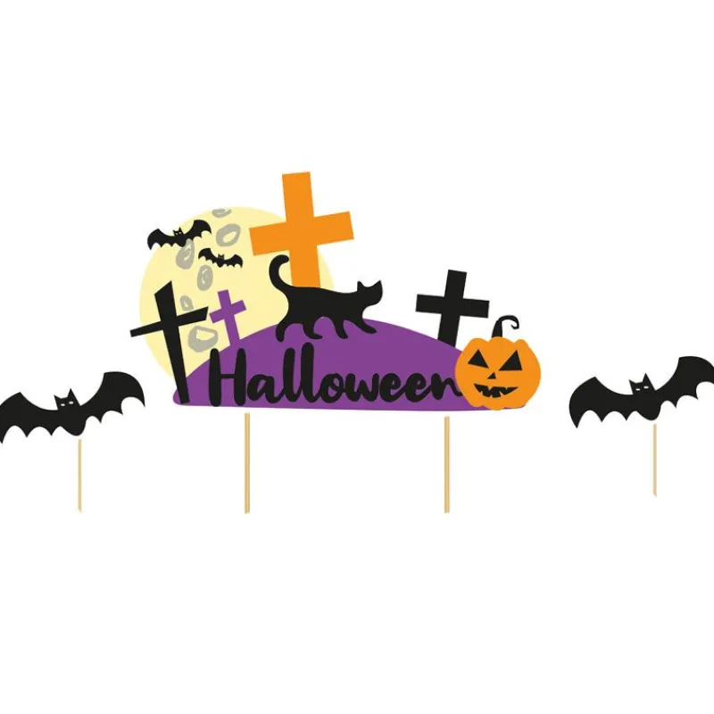 Cerf Dellier Cake topper assortis thème Halloween (x3)