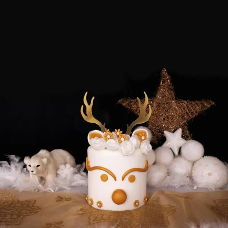 Cerf Dellier Cake Topper Cerf Dorés