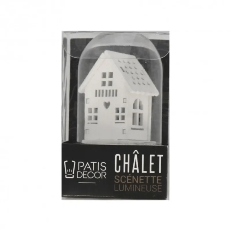 Cerf Dellier Cake Topper Chalet lumineux