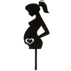 Cerf Dellier Cake topper Femme enceinte