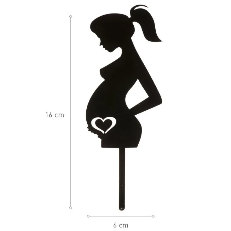 Cerf Dellier Cake topper Femme enceinte