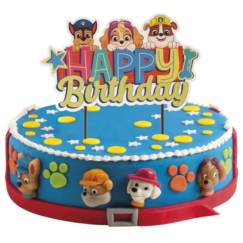 Cerf Dellier Cake topper Happy Birthday Pat Patrouille
