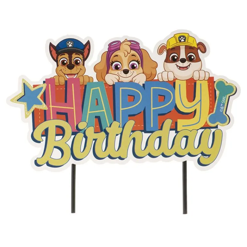 Cerf Dellier Cake topper Happy Birthday Pat Patrouille