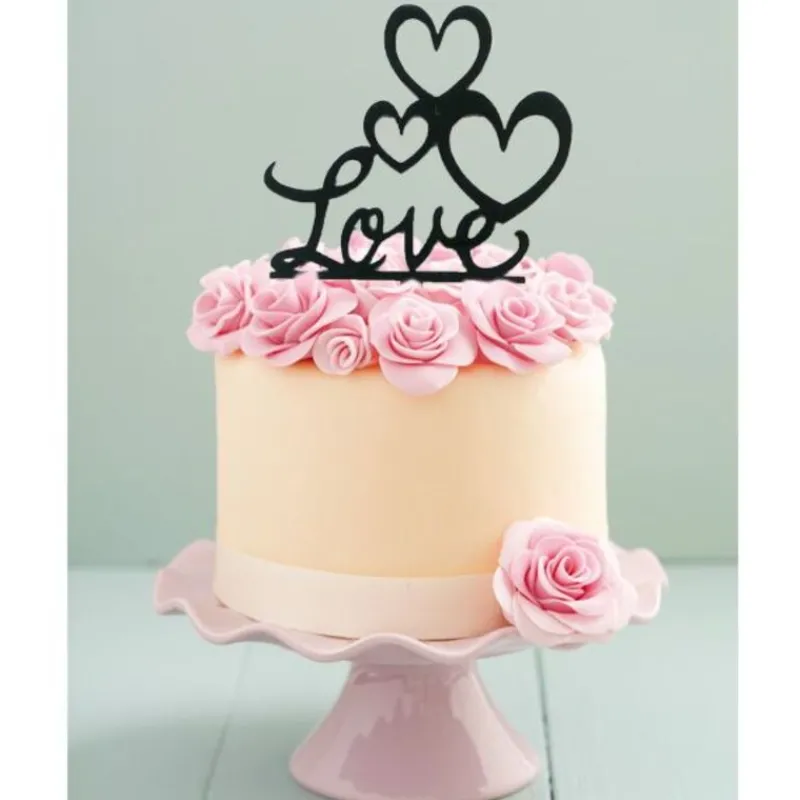 Cerf Dellier Cake Topper Love