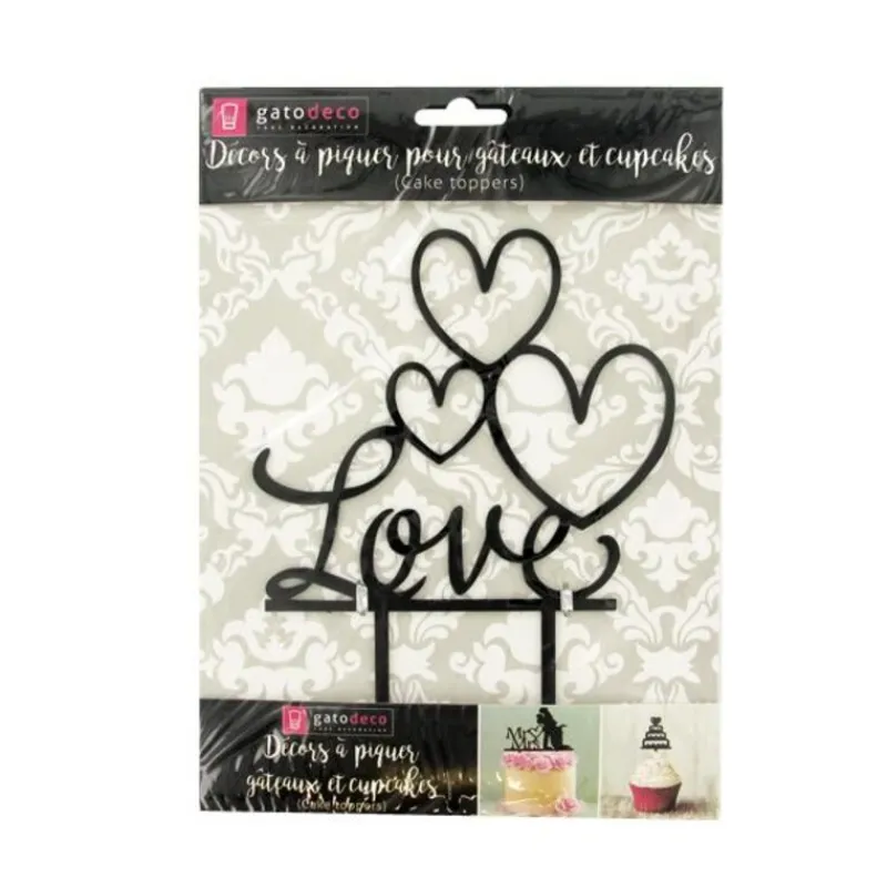 Cerf Dellier Cake Topper Love