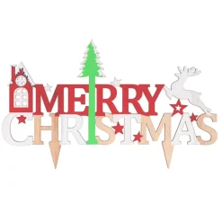 Cerf Dellier Cake topper Merry Christmas
