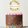 Cerf Dellier Cake topper "Happy birthday"