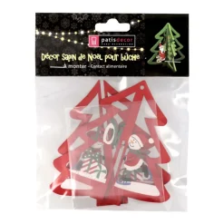 Cerf Dellier Cake Topper Sapin de Noël