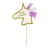 Cerf Dellier Cake topper tête de licorne