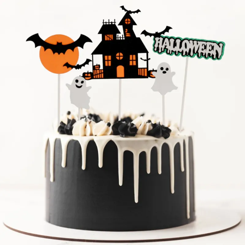 Cerf Dellier Cake toppers assortis thème Halloween (x5)
