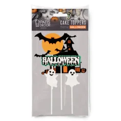 Cerf Dellier Cake toppers assortis thème Halloween (x5)