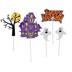 Cerf Dellier Cake toppers assortis thème Halloween 3 (x5)