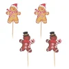 Cerf Dellier Cake toppers bonhommes en pain d'épices