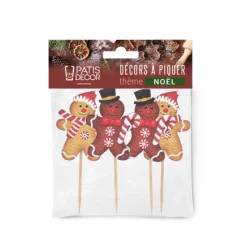 Cerf Dellier Cake toppers bonhommes en pain d'épices