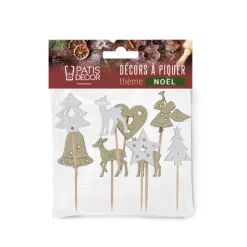 Cerf Dellier Cake toppers mix de Noël