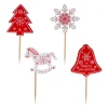Cerf Dellier Cake toppers mix de Noël 3