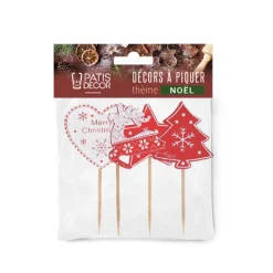 Cerf Dellier Cake toppers mix de Noël 2