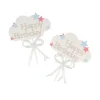 Cerf Dellier Cake Toppers nuages Happy Birthday (x 2)