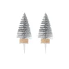 Cerf Dellier Cake toppers sapins argentés