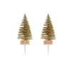 Cerf Dellier Cake toppers sapins dorés